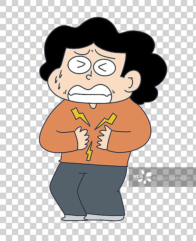 腹痛的人物图片素材