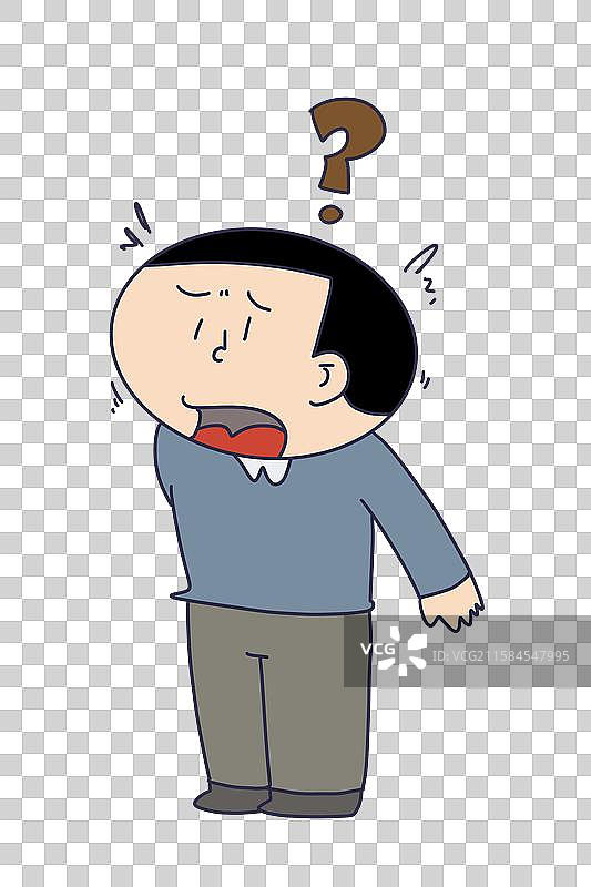 疑问问题的人物表情图片素材