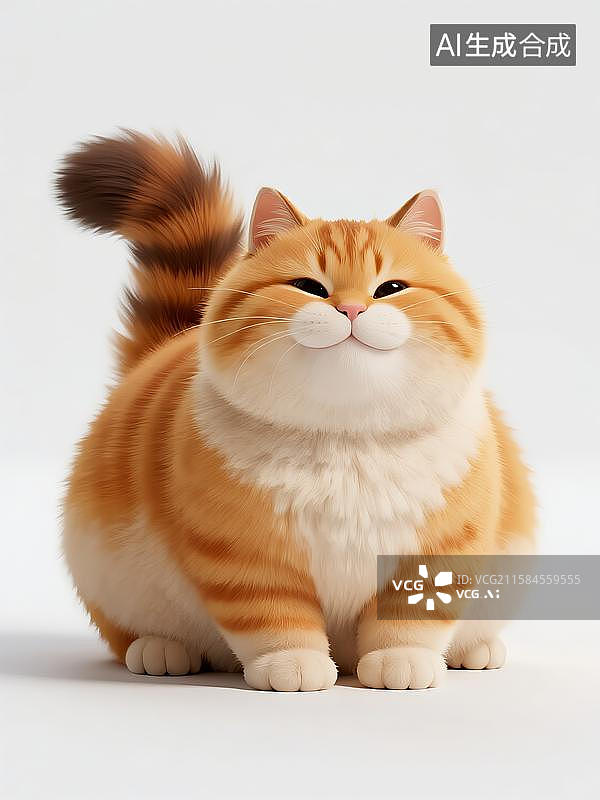 【AI数字艺术】卡通猫咪橘猫起司猫图片素材