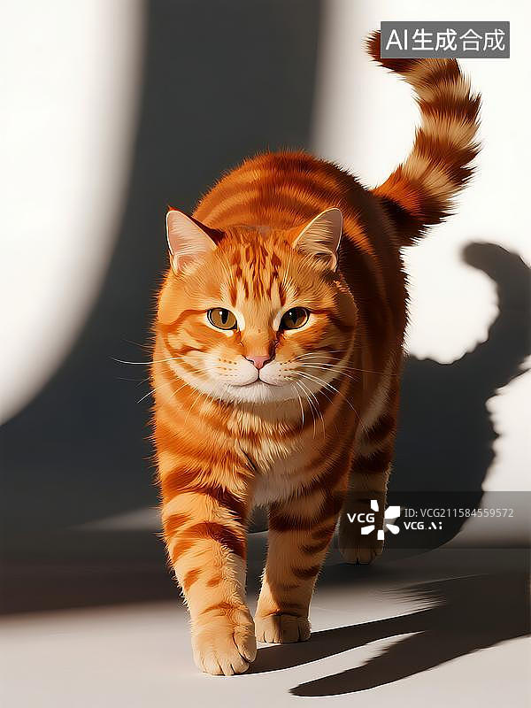【AI数字艺术】卡通猫咪橘猫起司猫图片素材