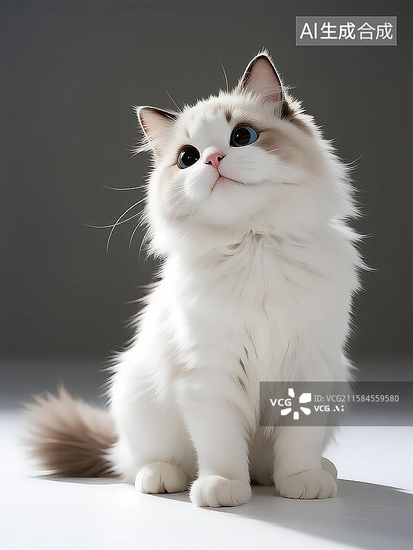 【AI数字艺术】卡通猫咪布偶猫英短图片素材