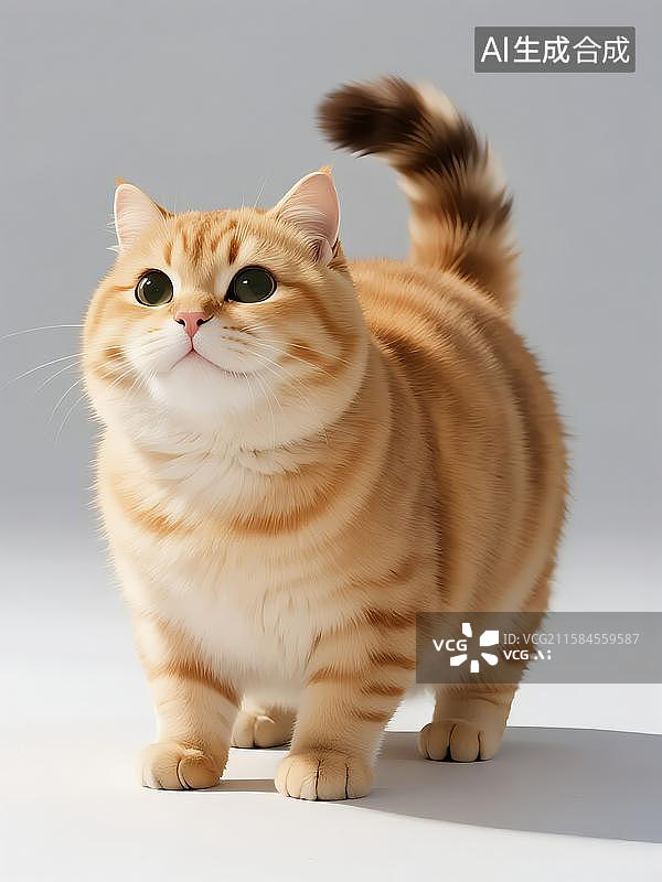 【AI数字艺术】卡通猫咪橘猫起司猫图片素材