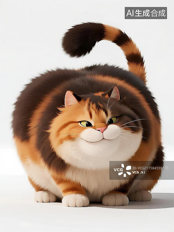【AI数字艺术】卡通猫咪加菲猫图片素材