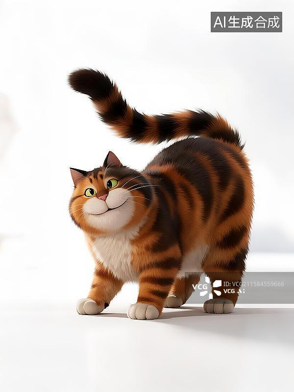 【AI数字艺术】卡通猫咪加菲猫图片素材