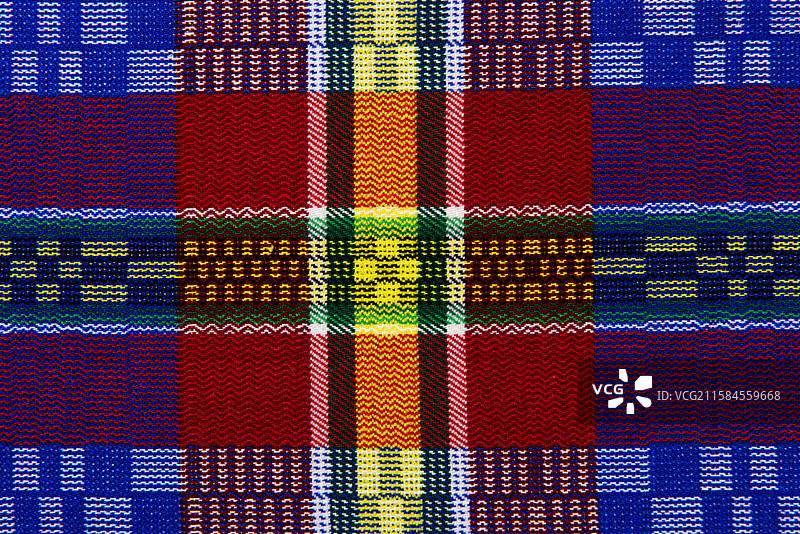 彩色手工织布格子布料图片素材