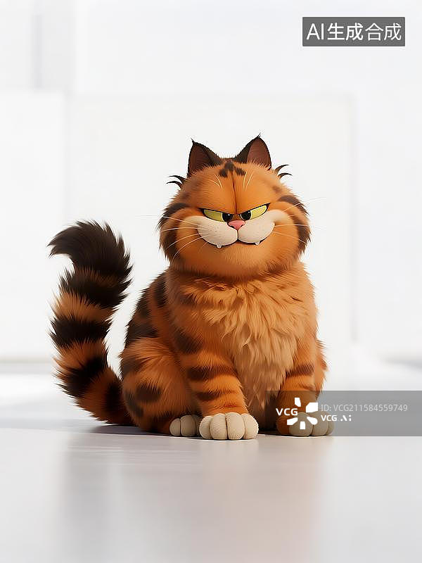 【AI数字艺术】卡通猫咪加菲猫图片素材