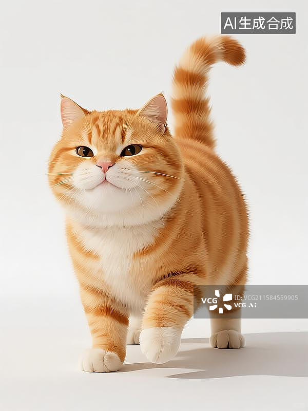 【AI数字艺术】卡通猫咪橘猫起司猫图片素材