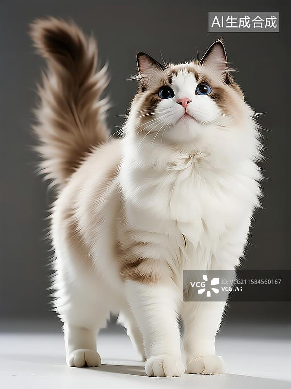 【AI数字艺术】卡通猫咪布偶猫英短图片素材