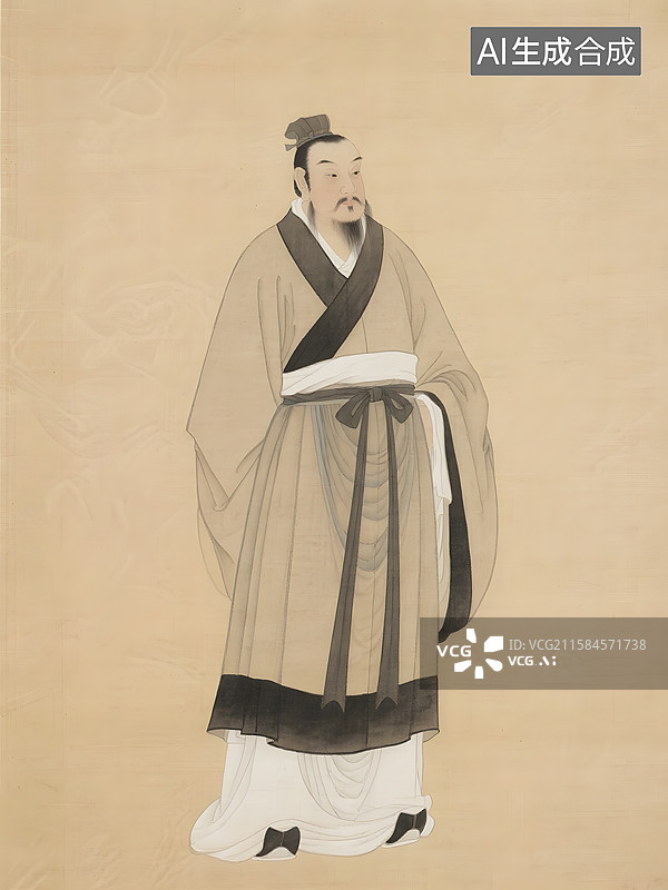 【AI数字艺术】历史文化人物肖像曹雪芹关汉卿文天祥图片素材