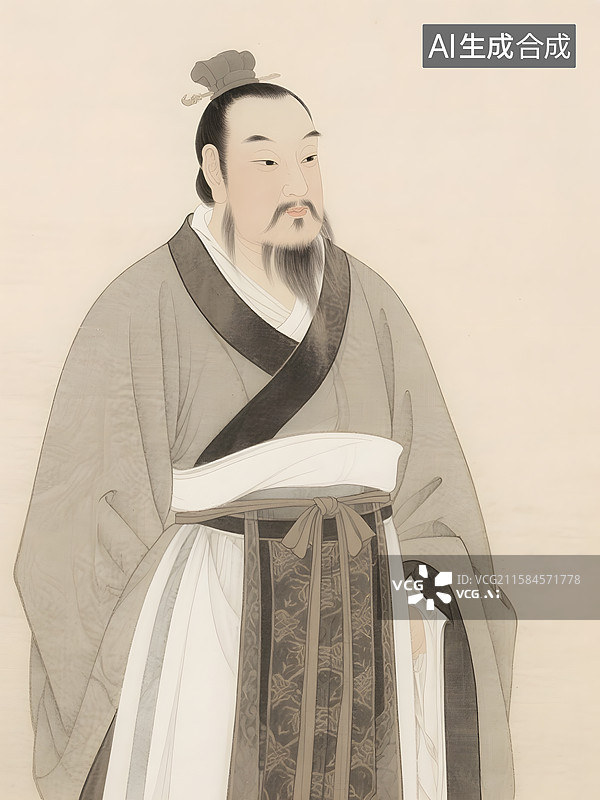 【AI数字艺术】历史文化人物肖像曹雪芹关汉卿文天祥图片素材