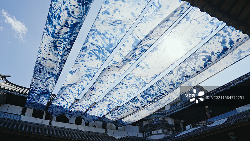 云南周城扎染图片素材