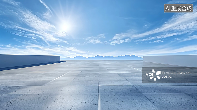 【AI数字艺术】平地,大理石,天台,停机台,楼顶,空地,平台,广场,场地图片素材