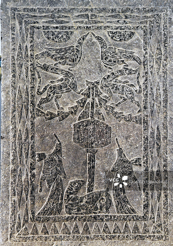 江苏徐州汉画像石艺术馆藏‌现实社会生活主题的画像石图片素材