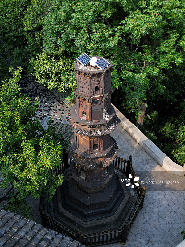 镇江北固山公园 甘露寺铁塔图片素材