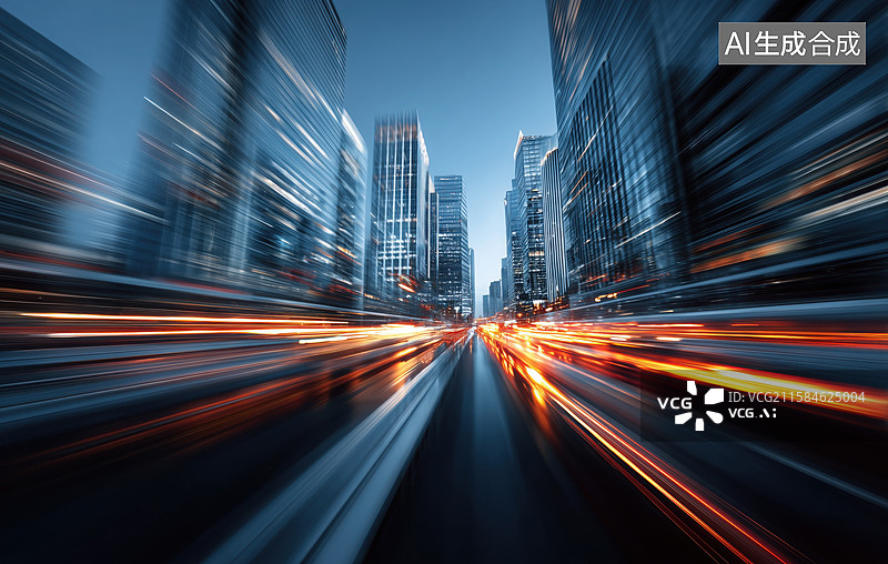 【AI数字艺术】高速道路城市汽车广告背景图图片素材