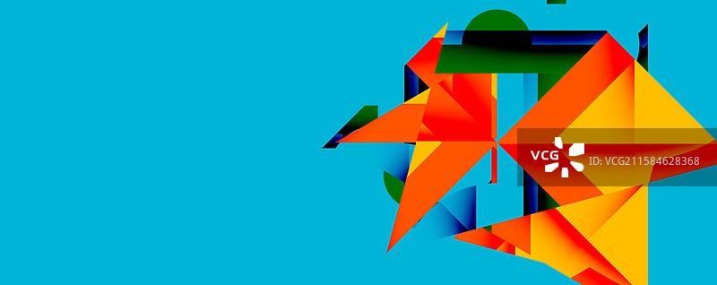 交织的抽象几何艺术作品图片素材