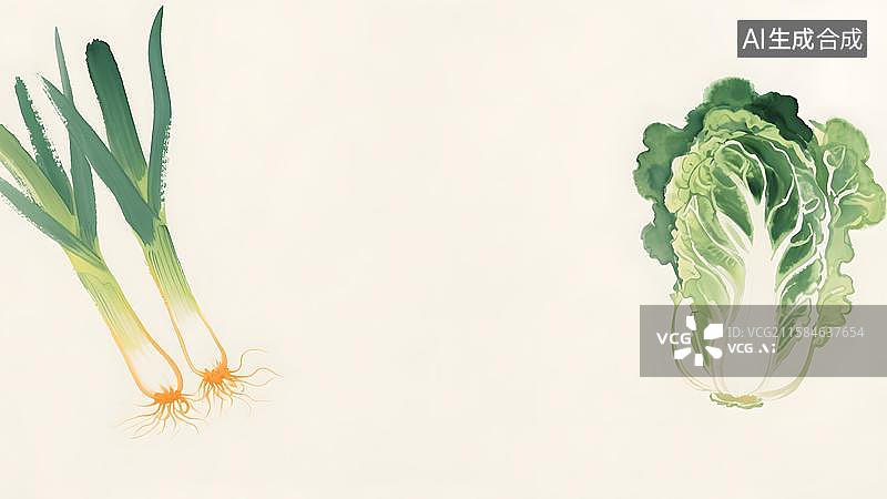 【AI数字艺术】水墨画两侧图片素材