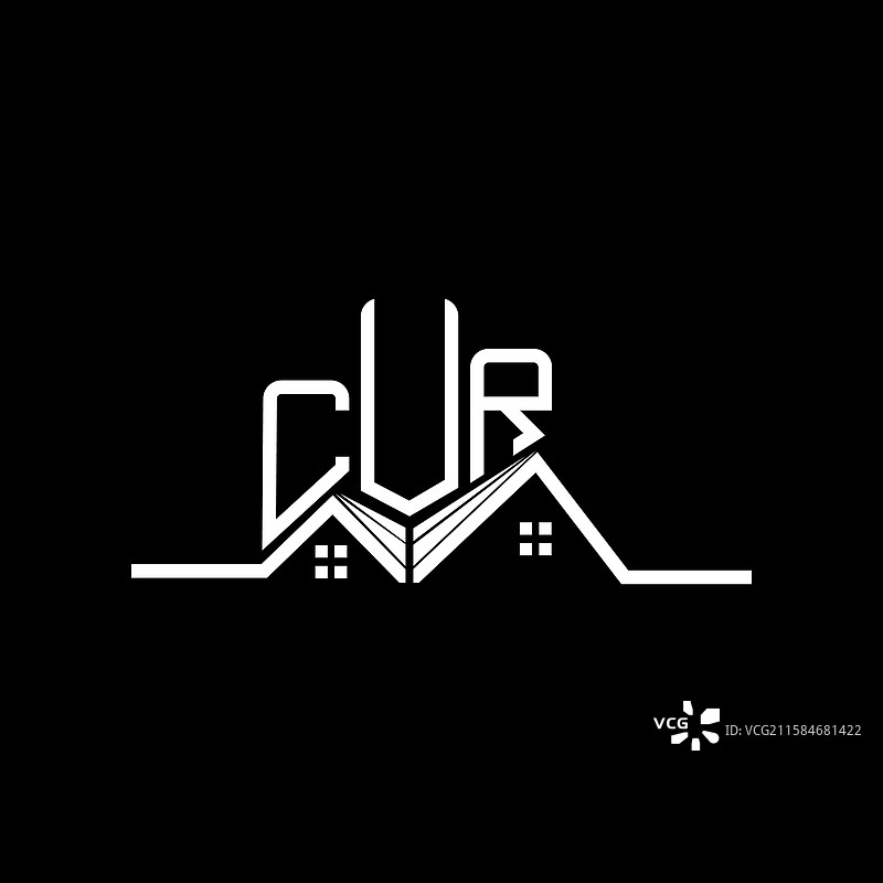 现代简约的房地产公司标志设计图片素材