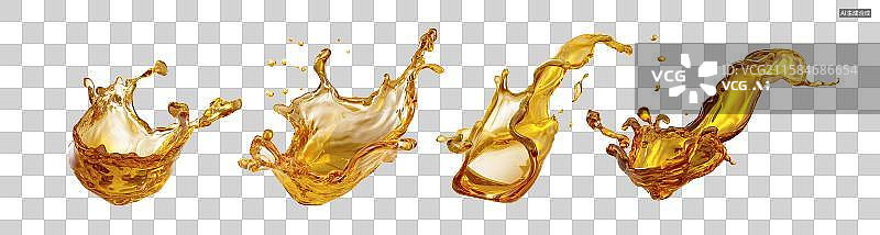 【AI数字艺术】咖啡液体飞溅的动态形态与质感图片素材