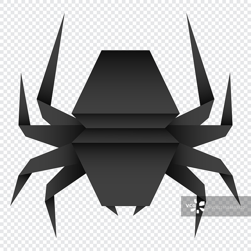 抽象的蜘蛛折纸标志图片素材