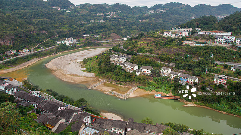 四川省泸州市古蔺县太平古镇太平渡口图片素材