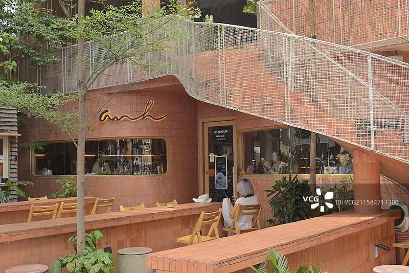 建筑空间的休闲角落 越南胡志明图片素材