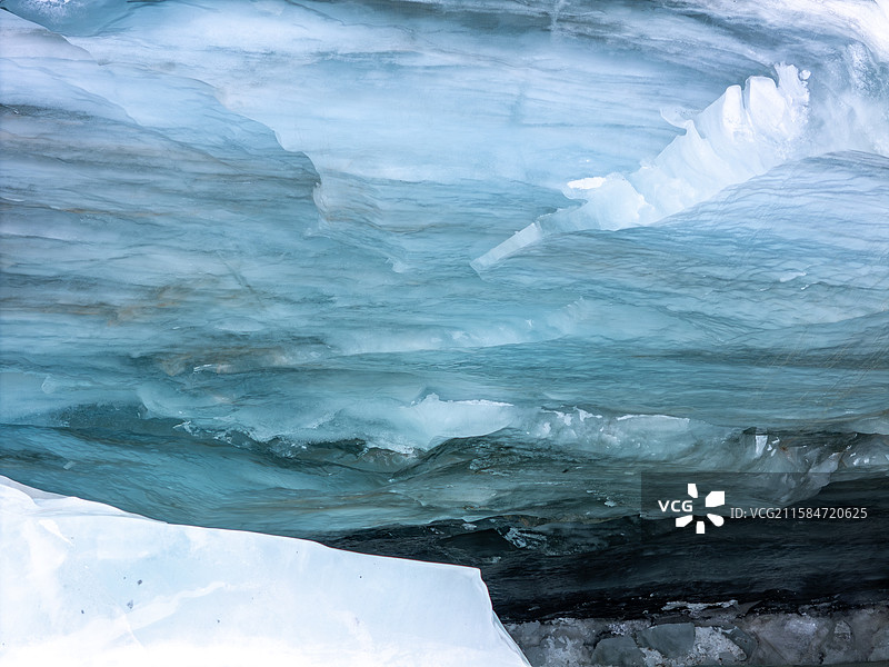 玻利维亚 拉巴斯 Glaciar Ventanani 冰川图片素材