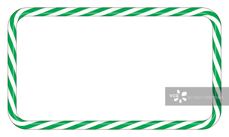绿白条纹的糖果手杖框架图片素材