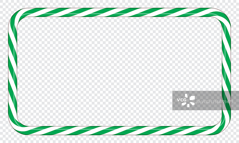 绿白条纹的糖果手杖框架图片素材