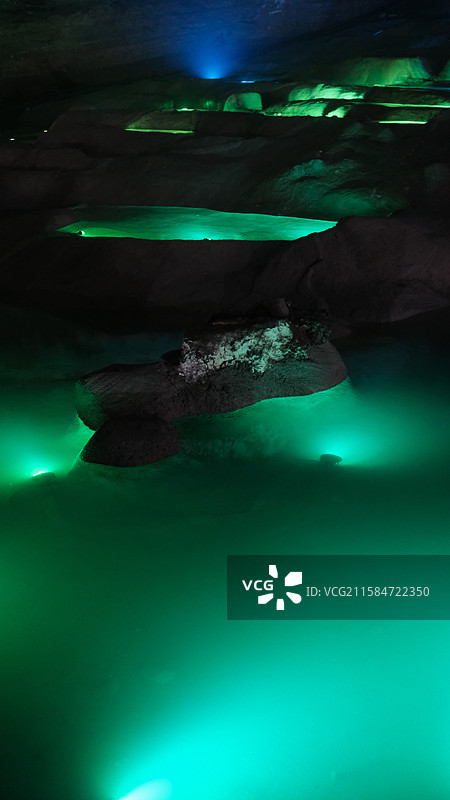 多彩溶洞（贵州遵义双河洞）图片素材