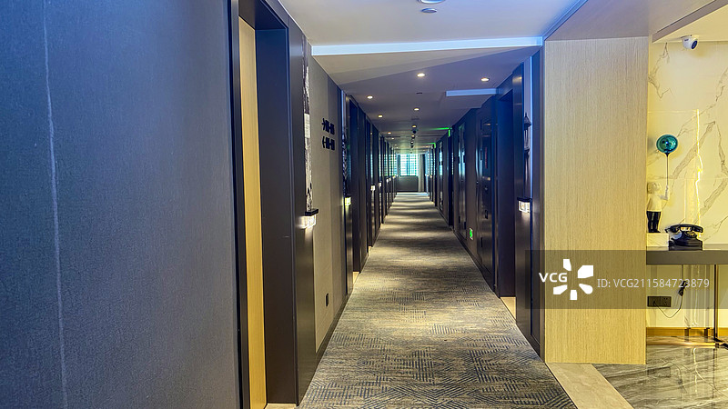 高档酒店走廊图片素材
