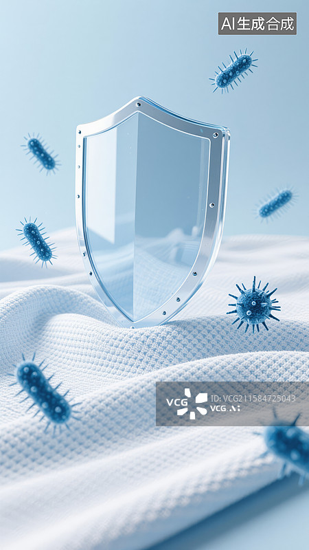 【AI数字艺术】抗菌面料产品细节概念展示图片素材