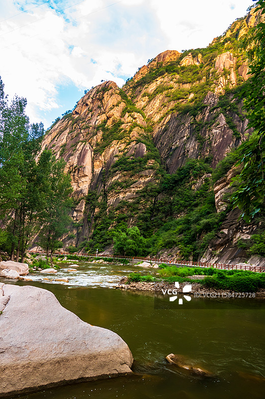 野三坡龙门天关景区—摩崖石刻风光图片素材