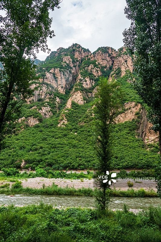 野三坡龙门天关景区—摩崖石刻风光图片素材