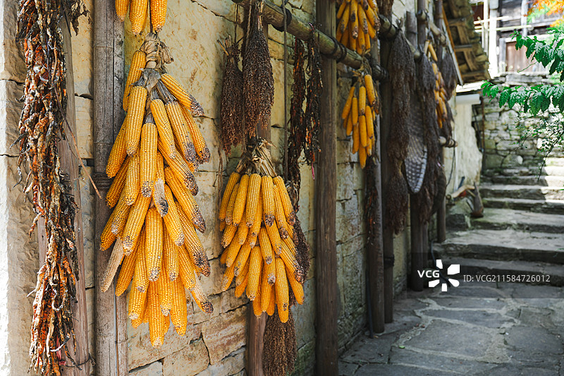 云鹫山云峰屯堡玉米棒图片素材