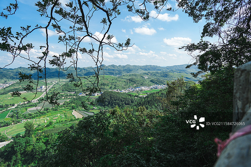 云鹫山云峰屯堡云鹫山俯瞰全景图片素材