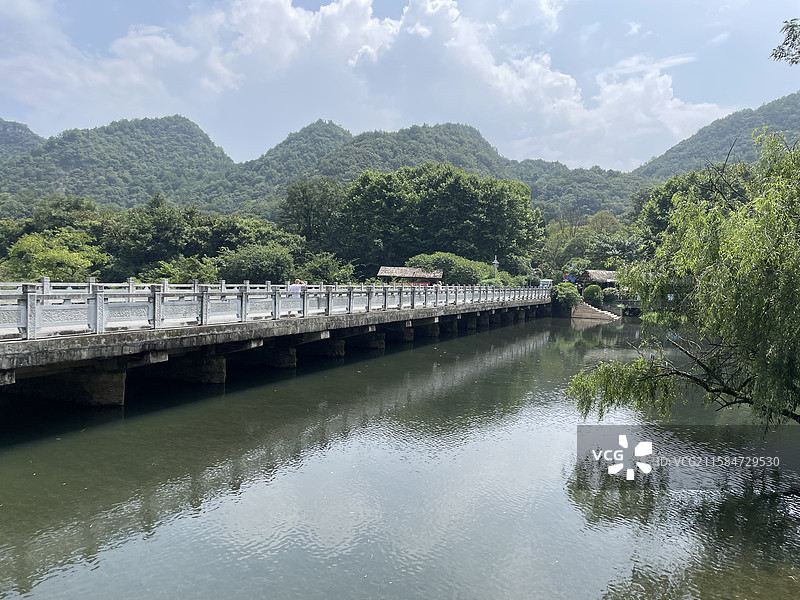 贵州省贵阳市花溪十里河滩景色图片素材