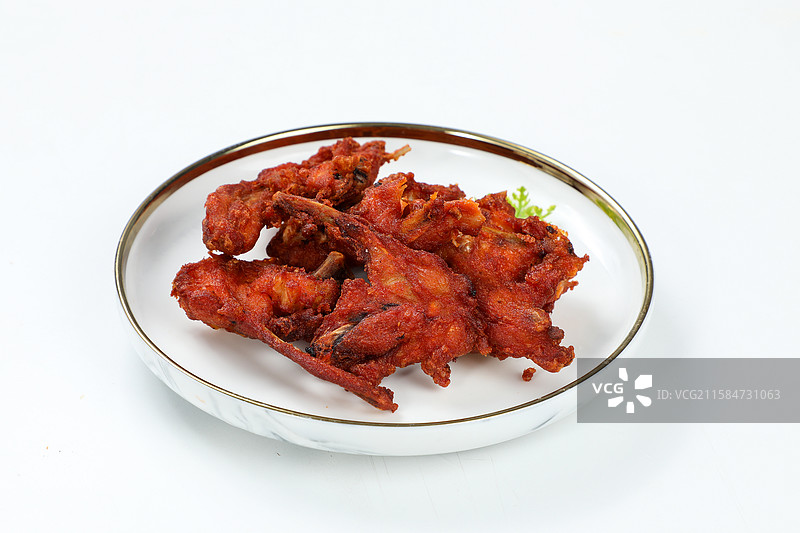 炸鸡叉骨图片素材