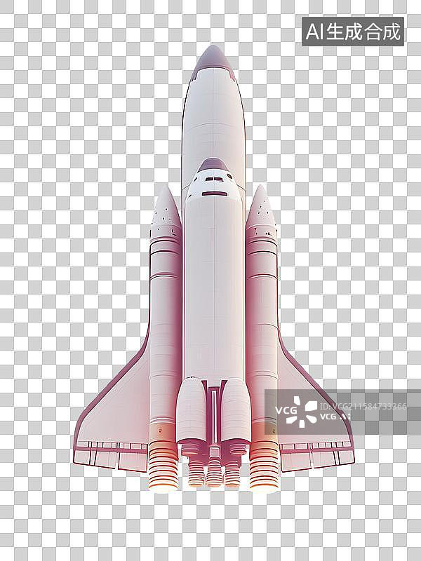 【AI数字艺术】火箭发射，航天业，太空飞船图片素材