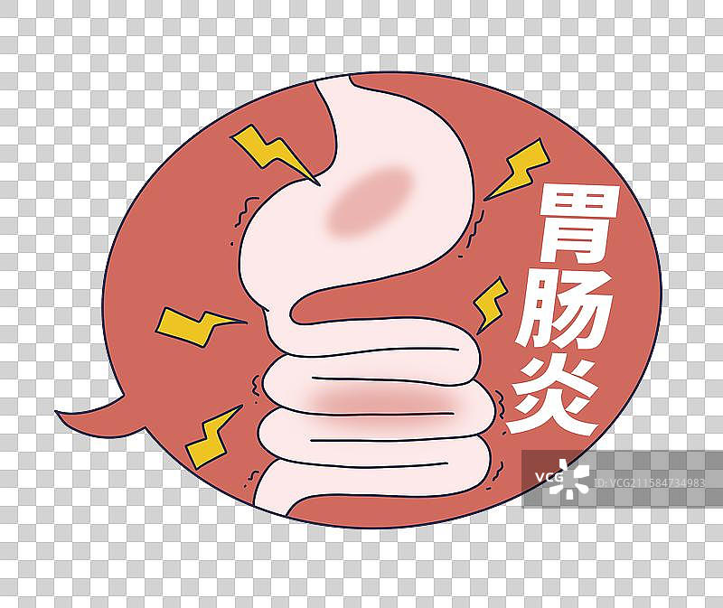肠胃炎患者疾病图片素材