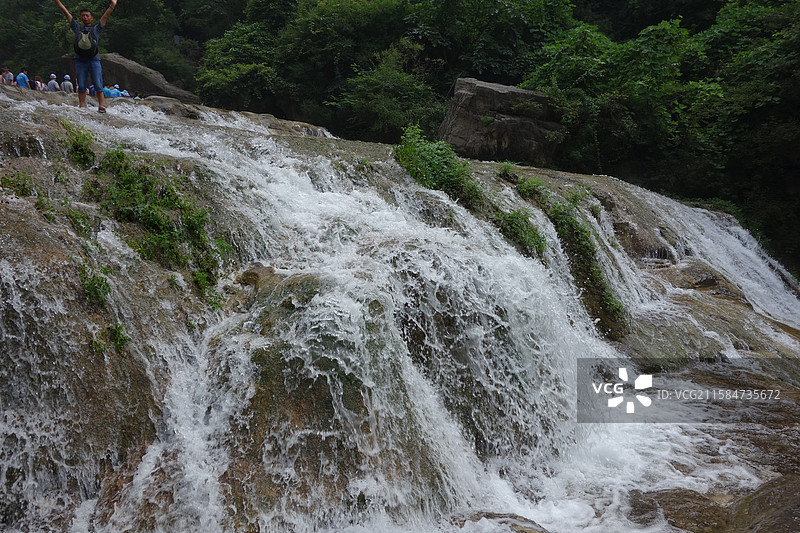 河南省焦作市修武县云台山：潭瀑峡图片素材
