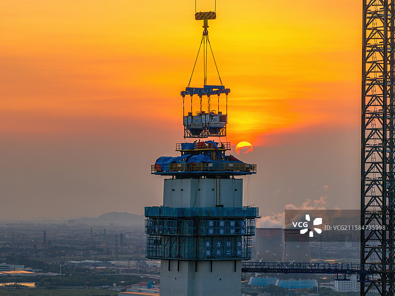 狮子洋通道航拍图片素材