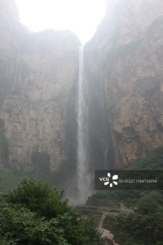 河南省焦作市修武县云台山：泉瀑峡云台天瀑图片素材
