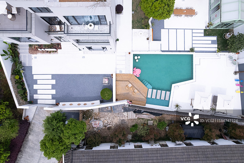 俯瞰民宿图片素材