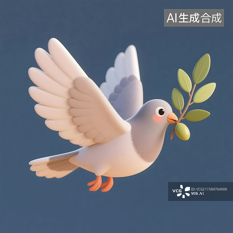 【AI数字艺术】鸽子，和平鸽图片素材
