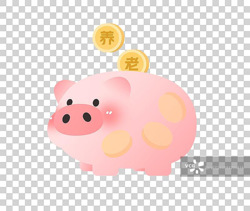 养老储蓄罐存钱罐存钱抗风险图片素材