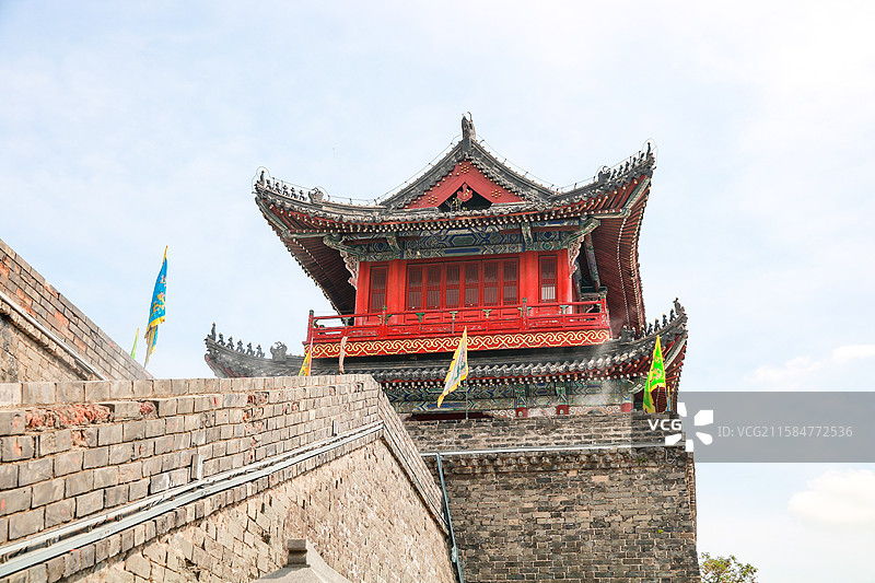 湖北荆州古城宾阳楼图片素材
