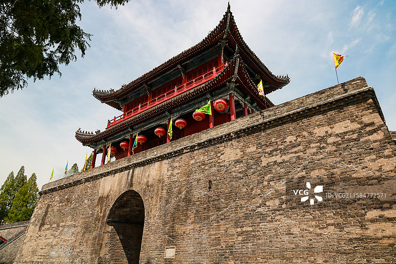 湖北荆州古城宾阳楼图片素材