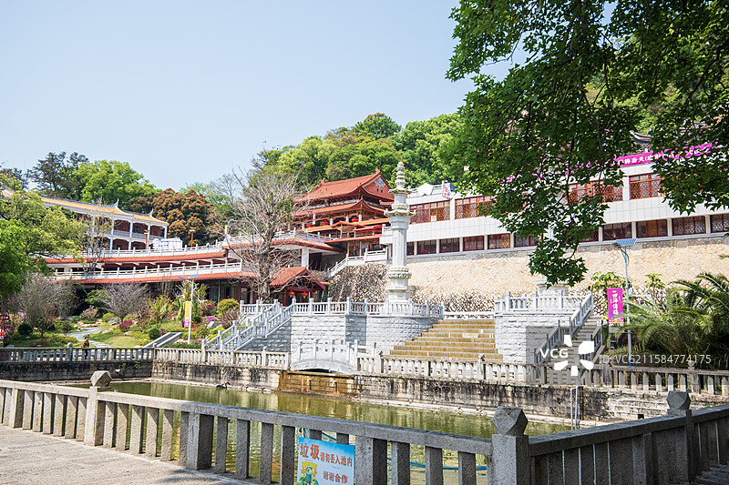 专题：弘一法师的足迹漫游泉南佛国01南安雪峰寺。弘一法师1929年和1940年先后两次游住雪峰寺。寺图片素材