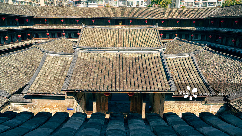 广东 梅州 土楼 泰安楼图片素材